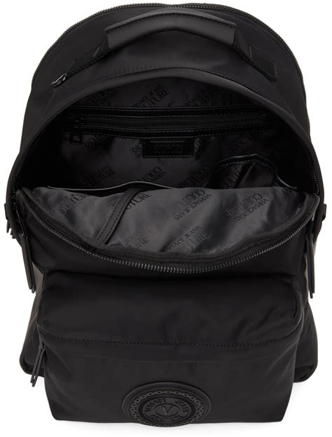 versace ee1vsbbb7 e899 black backpack|V.